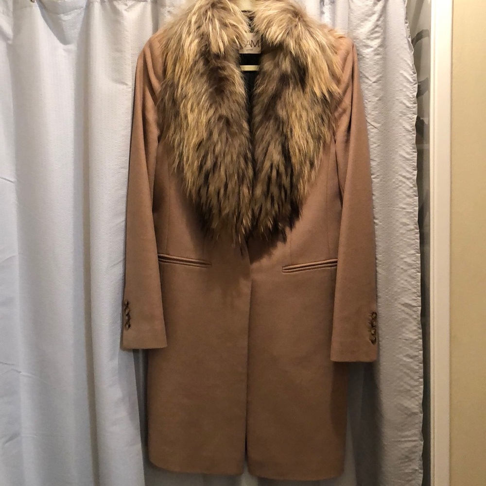 Wool coat in Cream color from Sacks 5th Aven